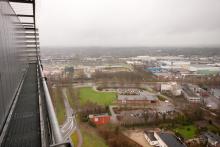 het uitzicht vanaf het HNK-gebouw, 4 februari 2016