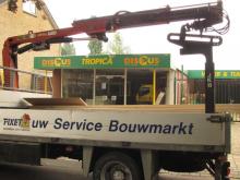 Levering materialen voor til